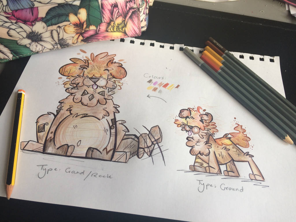 Limewoof and Ignebark (???) by TheBritanniaRegion