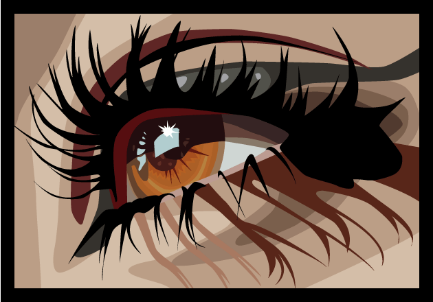 macro eye vector