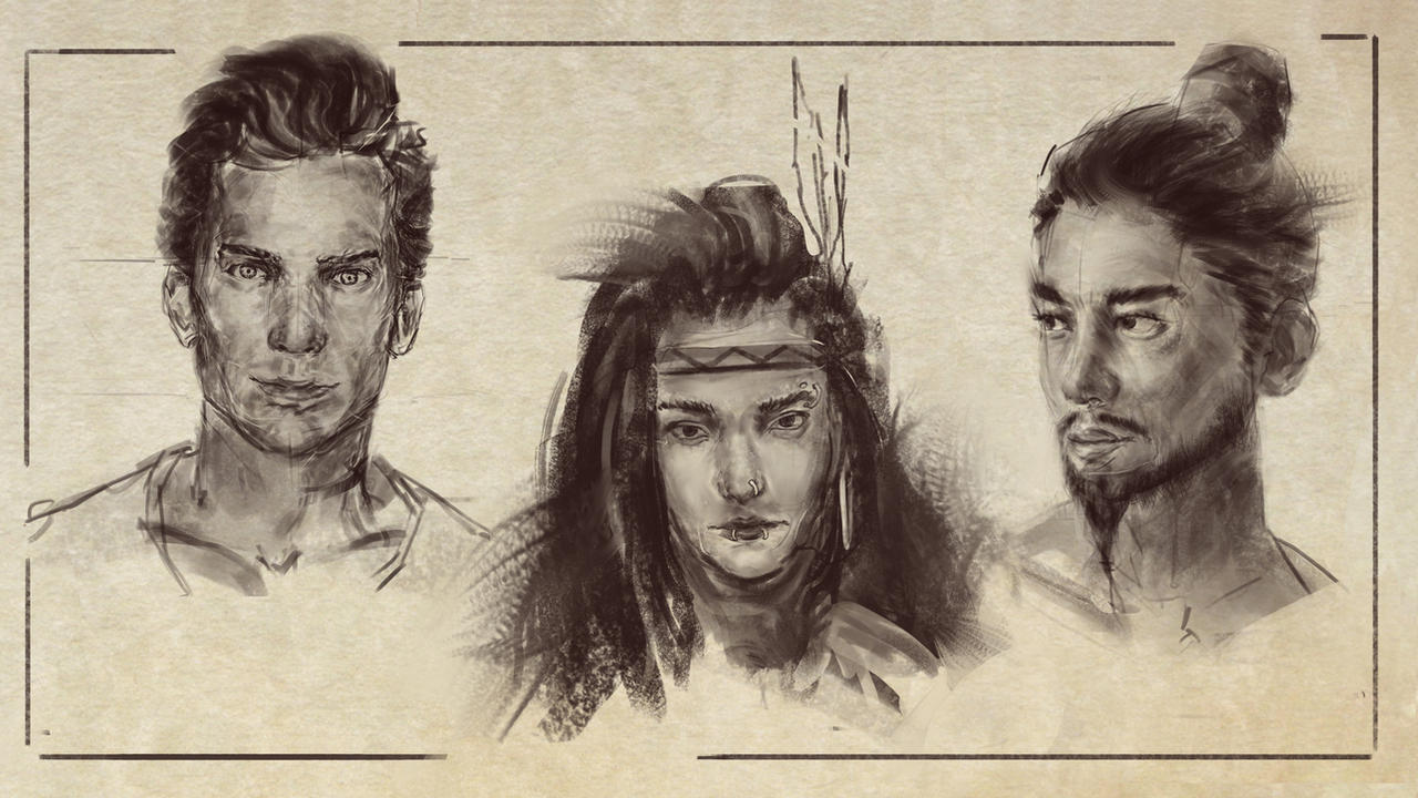 Portrait Rough Pages Rough portrait sketches by ilijaveleski on DeviantArt