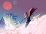 Hyper Light Drifter fanart [Snow Ride] by Jihelll