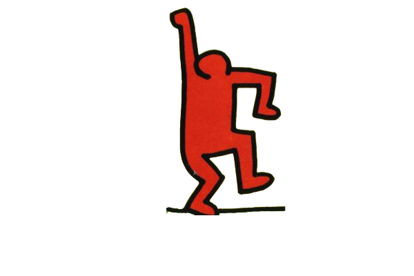 Red Guy Coluring In Red guy Keith haring by callmehvictoria on DeviantArt