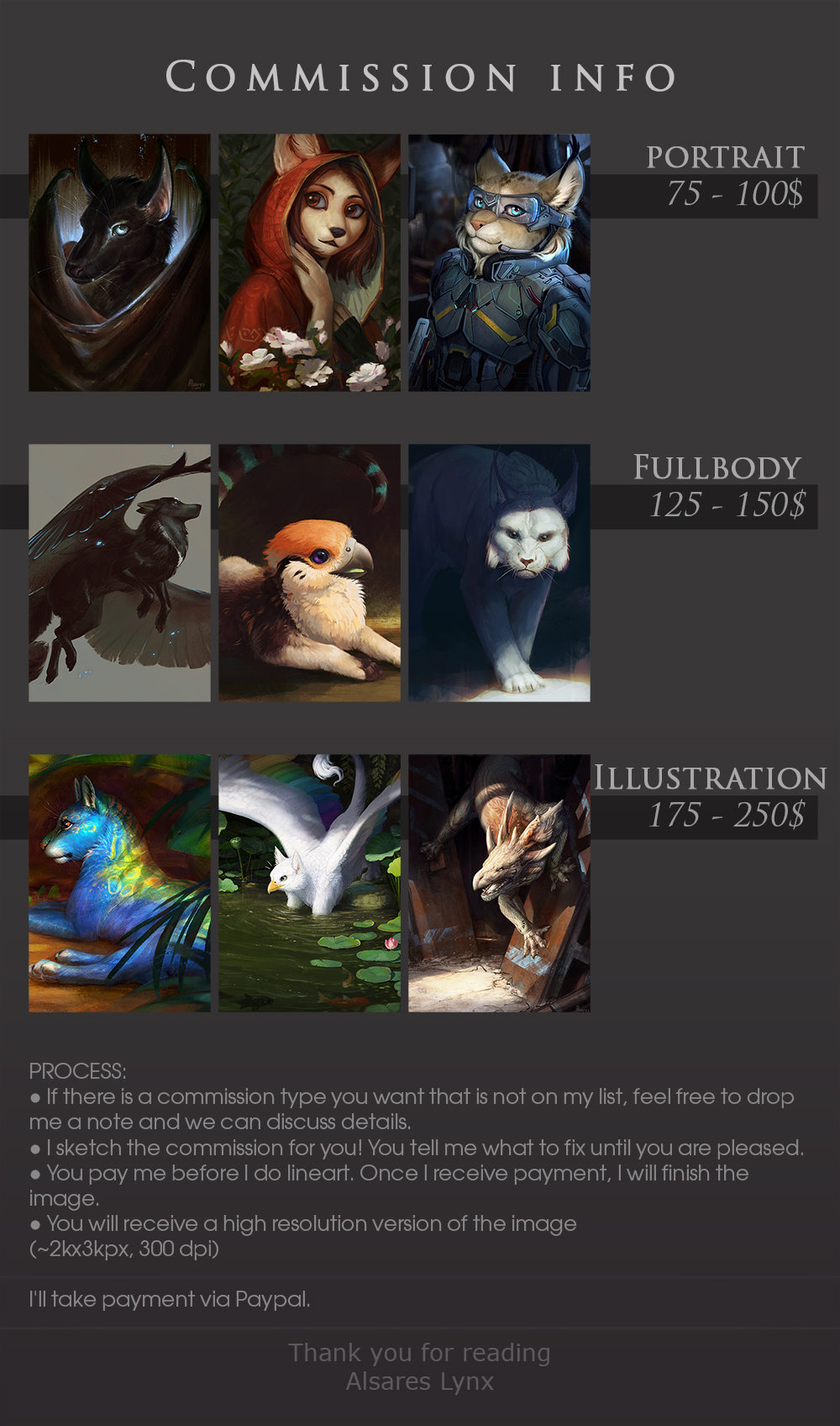 Commission info