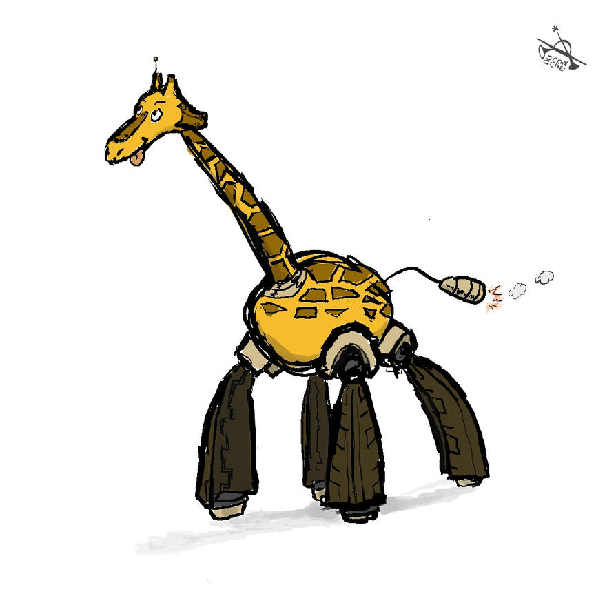 Robo Giraffe (Riffraffe) by saucerZero on DeviantArt