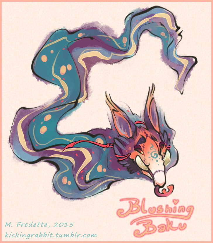 Sold: Blushing Baku Figment