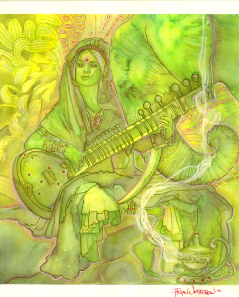 Ganesha and Saraswati