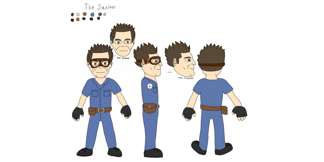 The Janitor reference sheet by DerekPayne2000 on DeviantArt