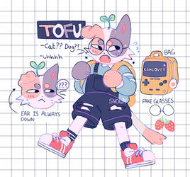 Tofu | fursona redesign