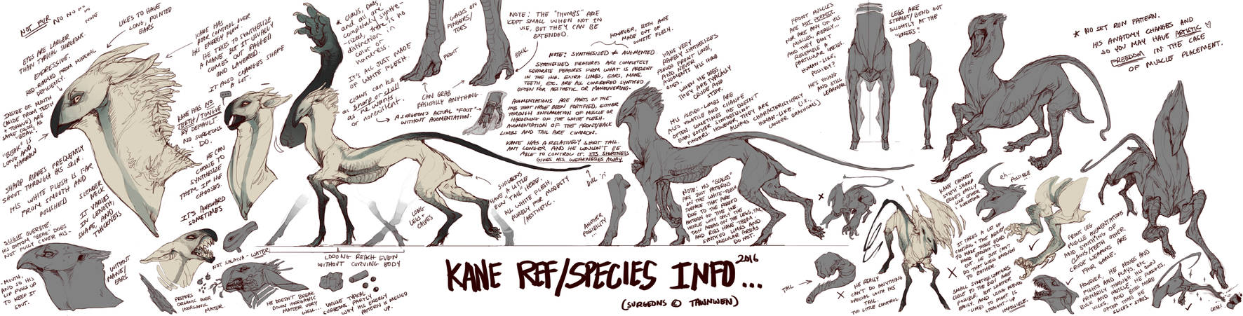 Kane's ref / misc. species info