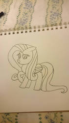 fluttershy fan art :3