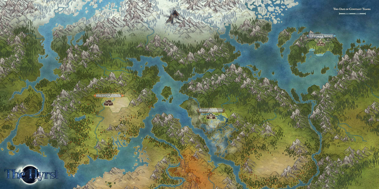 The Hyrst Map by Houxe on DeviantArt