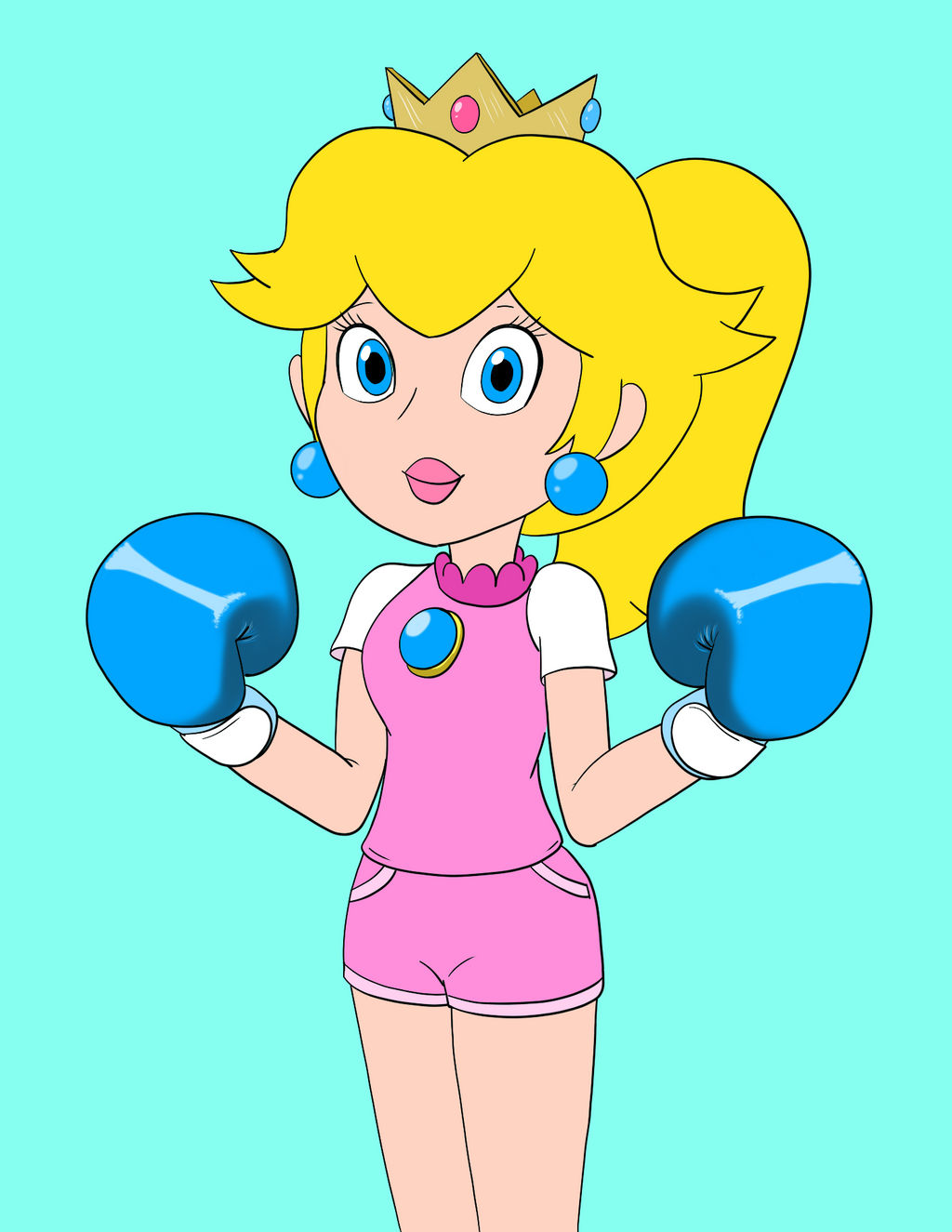 Boxer: Princess Peach by Ballisticfury on DeviantArt
