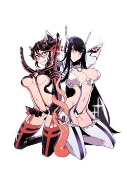 Kill la Kill Ryuko Matoi and Satsuki Kiryuin