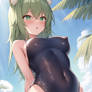 Cute Cat Girl Goes To the Beach [Open]