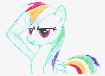 Rainbow dash colored