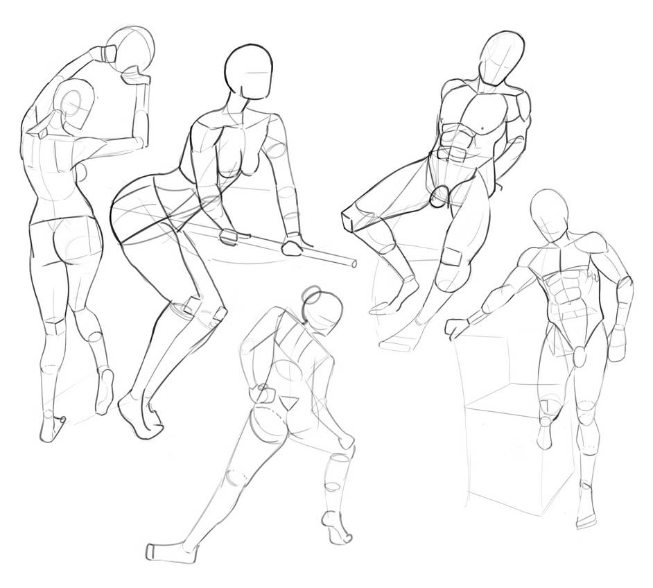 Daily Drawing - Mannequin Studies 14 by Quackie101 on DeviantArt