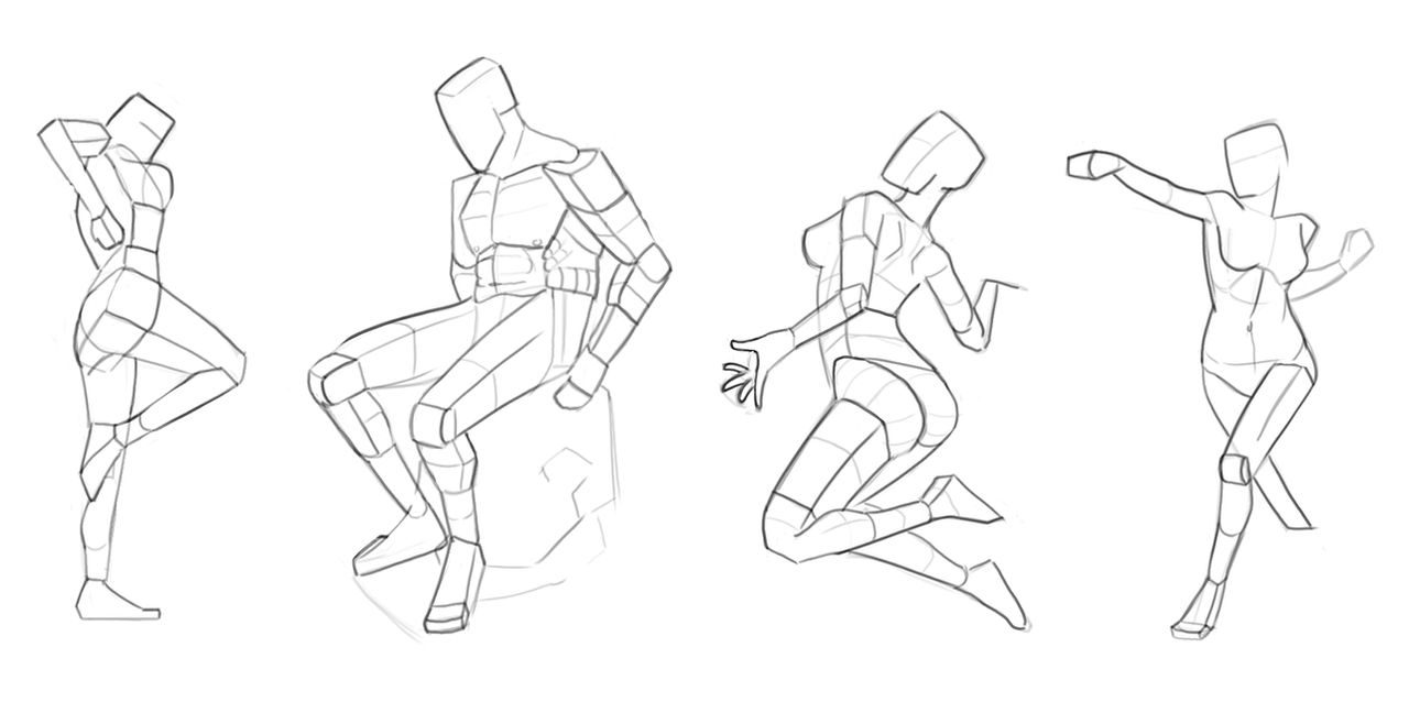 Daily Drawing - Mannequin Studies by Quackie101 on DeviantArt