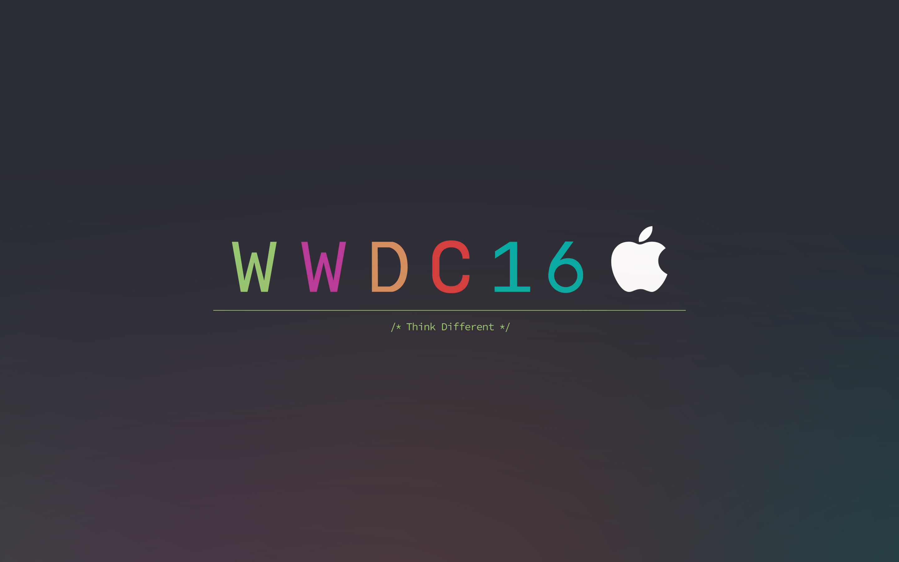 Apple WWDC 2016 Desktop Wallpaper JPEG