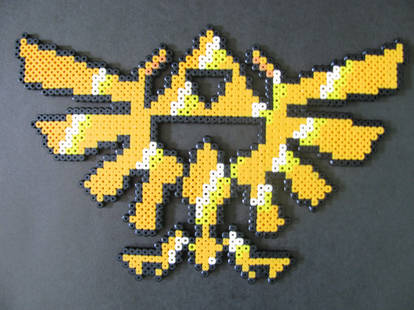 Perler Bead Hylian Crest