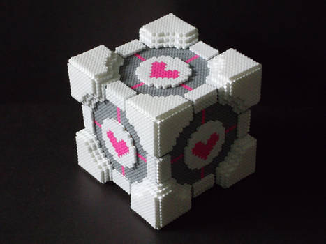 Perler Bead Companion Cube