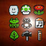 Perler Bead Mario Items