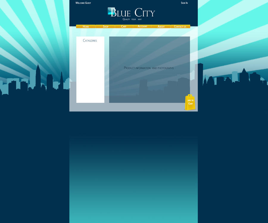 Blue City Website Design 2