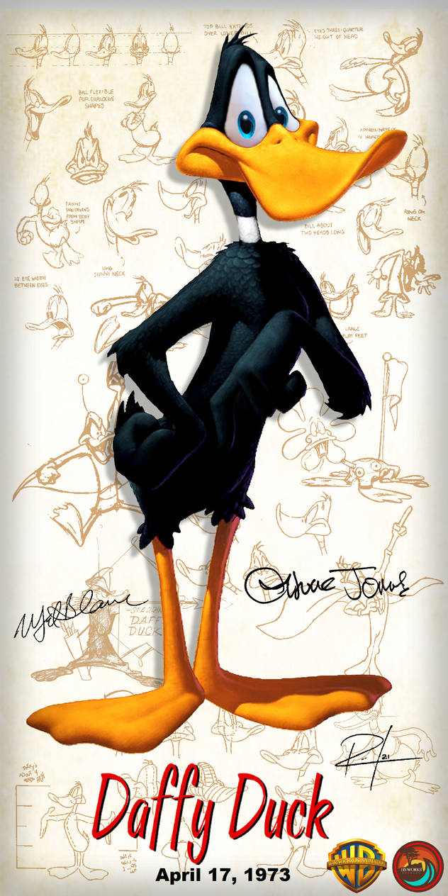 Daffy Duck 3D maquette model sheet V.2 by EisWorks on DeviantArt