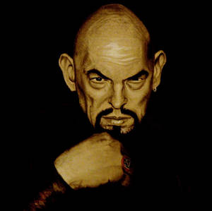 Anton Lavey Charcoal Portrait