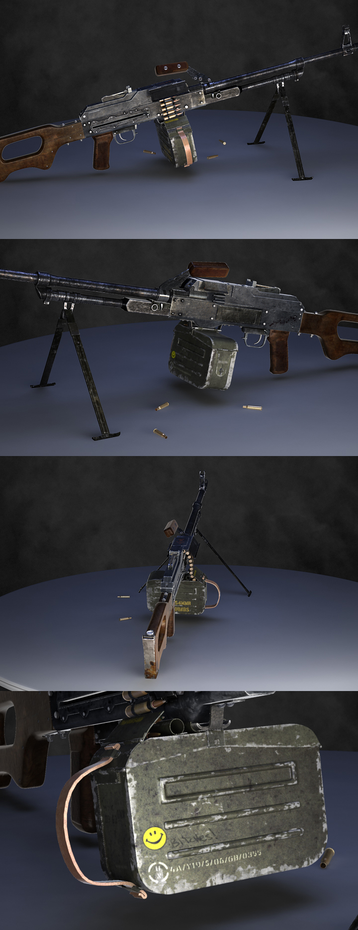 PKM Automatic Rifle 3d Model