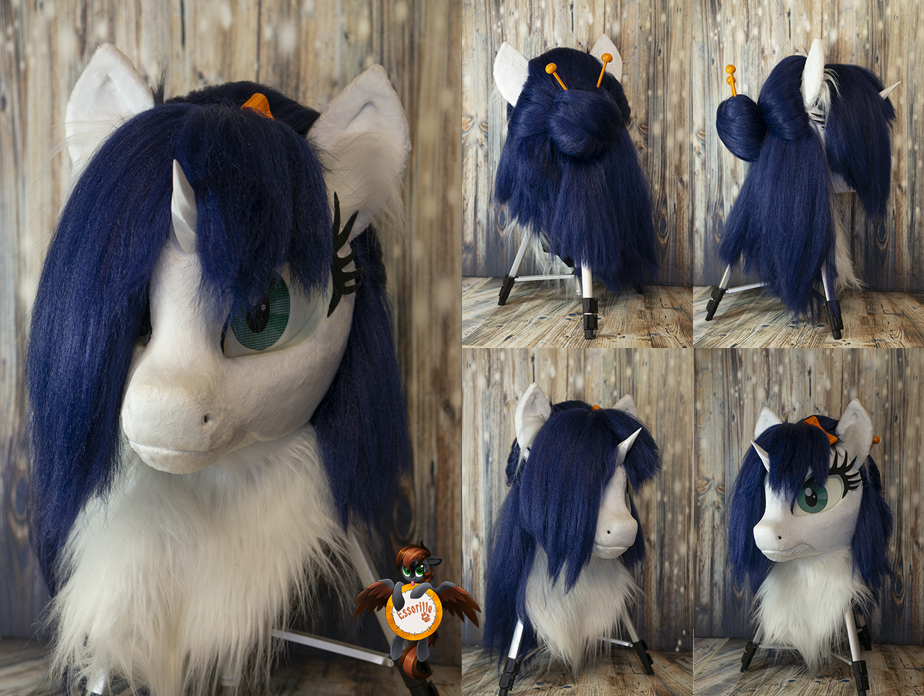 Light Fabric fursuit head