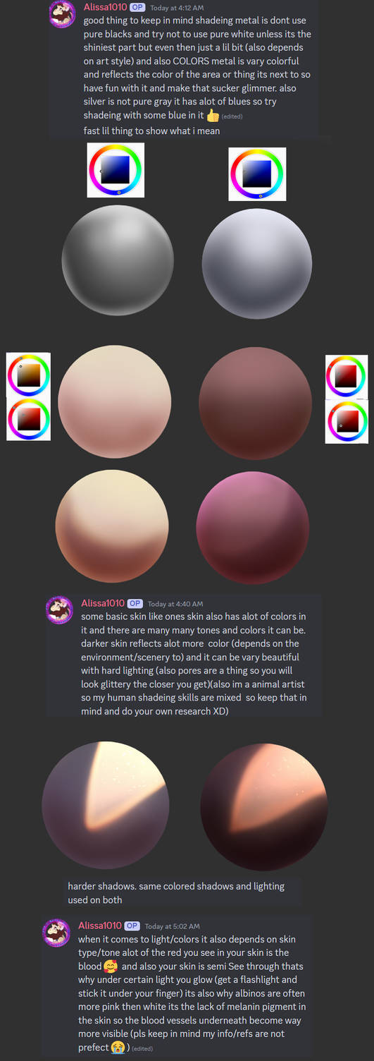 Really Basic Skin And Metal Tone/Lightning Ref? by Alissa1010 on DeviantArt