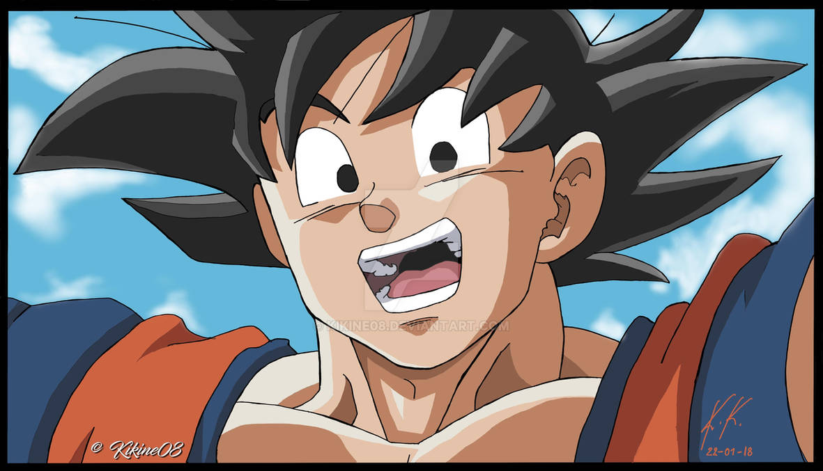 Goku happy by Kikine08 on DeviantArt