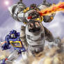 Soundwave and Grimlock