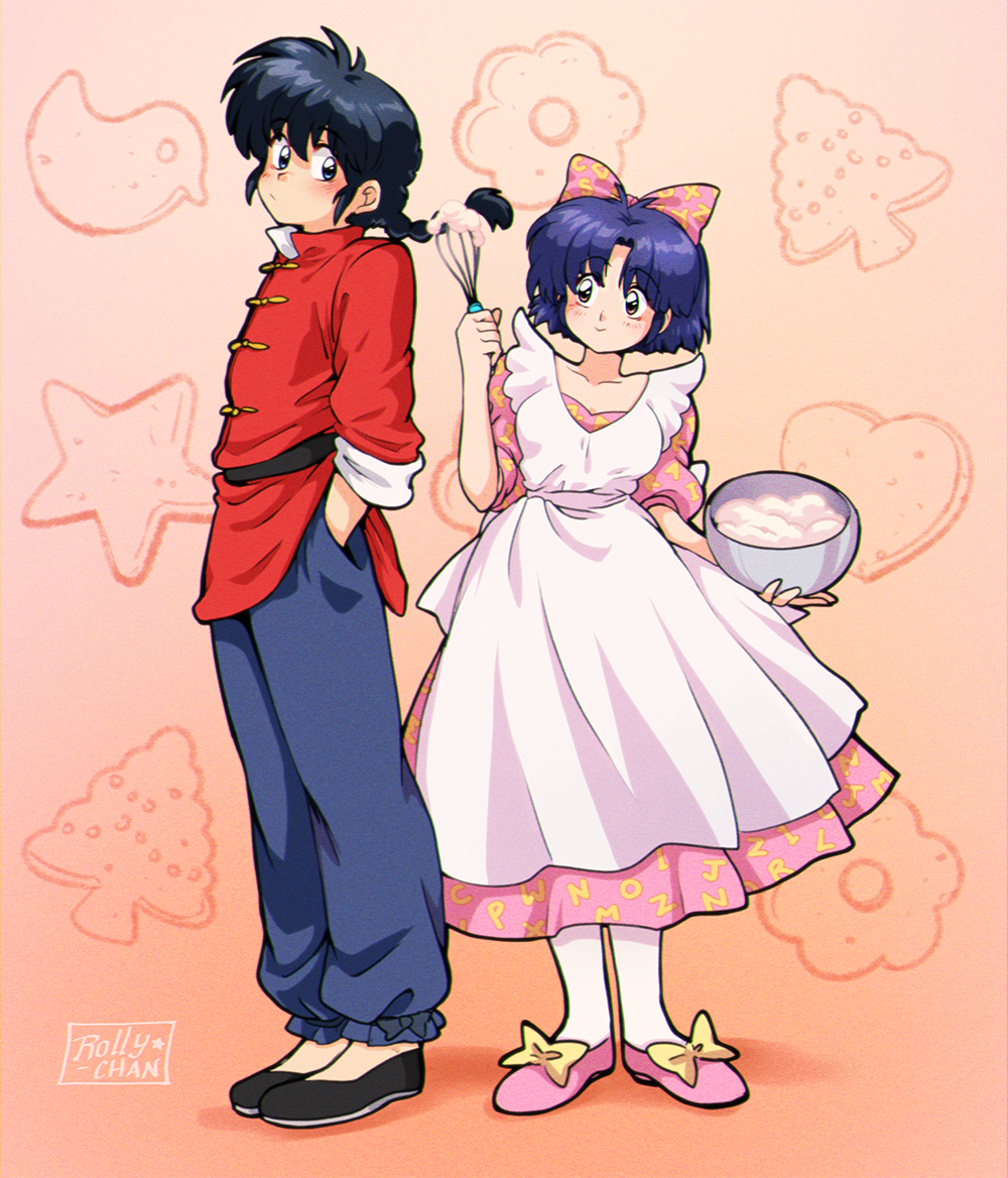 Akane Drawing Ranma Ranma and Akane by RollyChanArt on DeviantArt