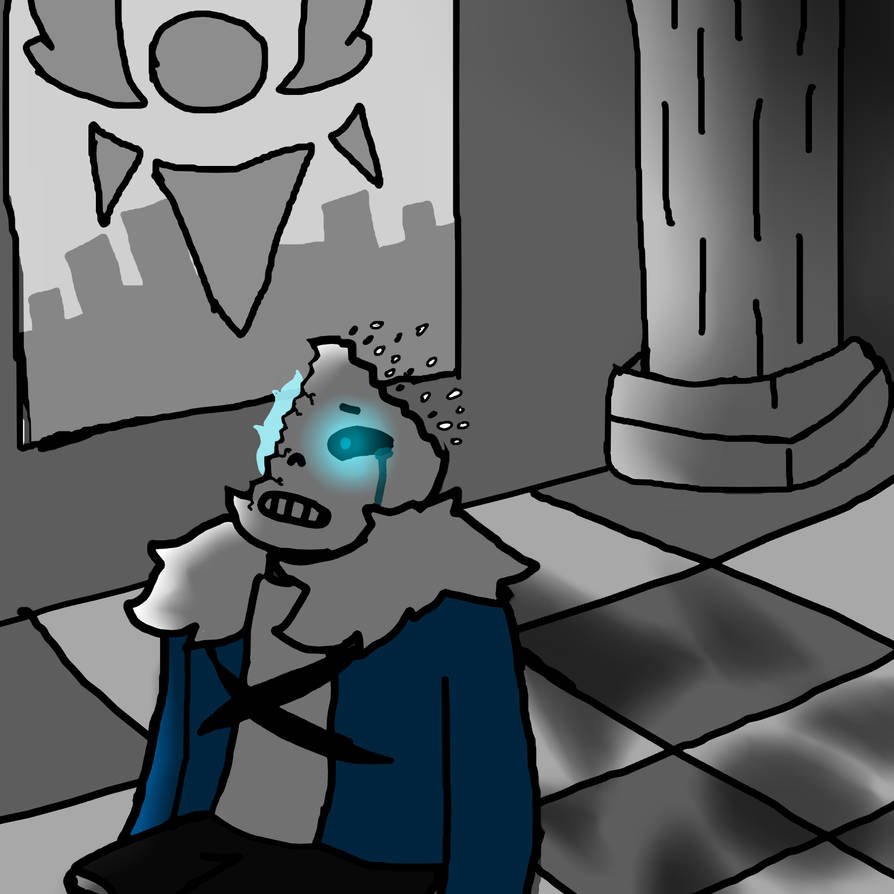 rip burning sans u-u by chulitoelluchito on DeviantArt