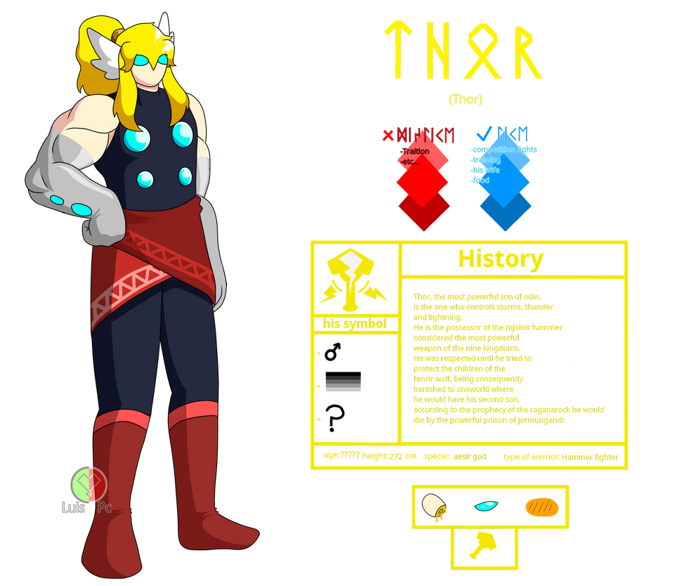 Thor Refrence Thor reference by chulitoelluchito on DeviantArt