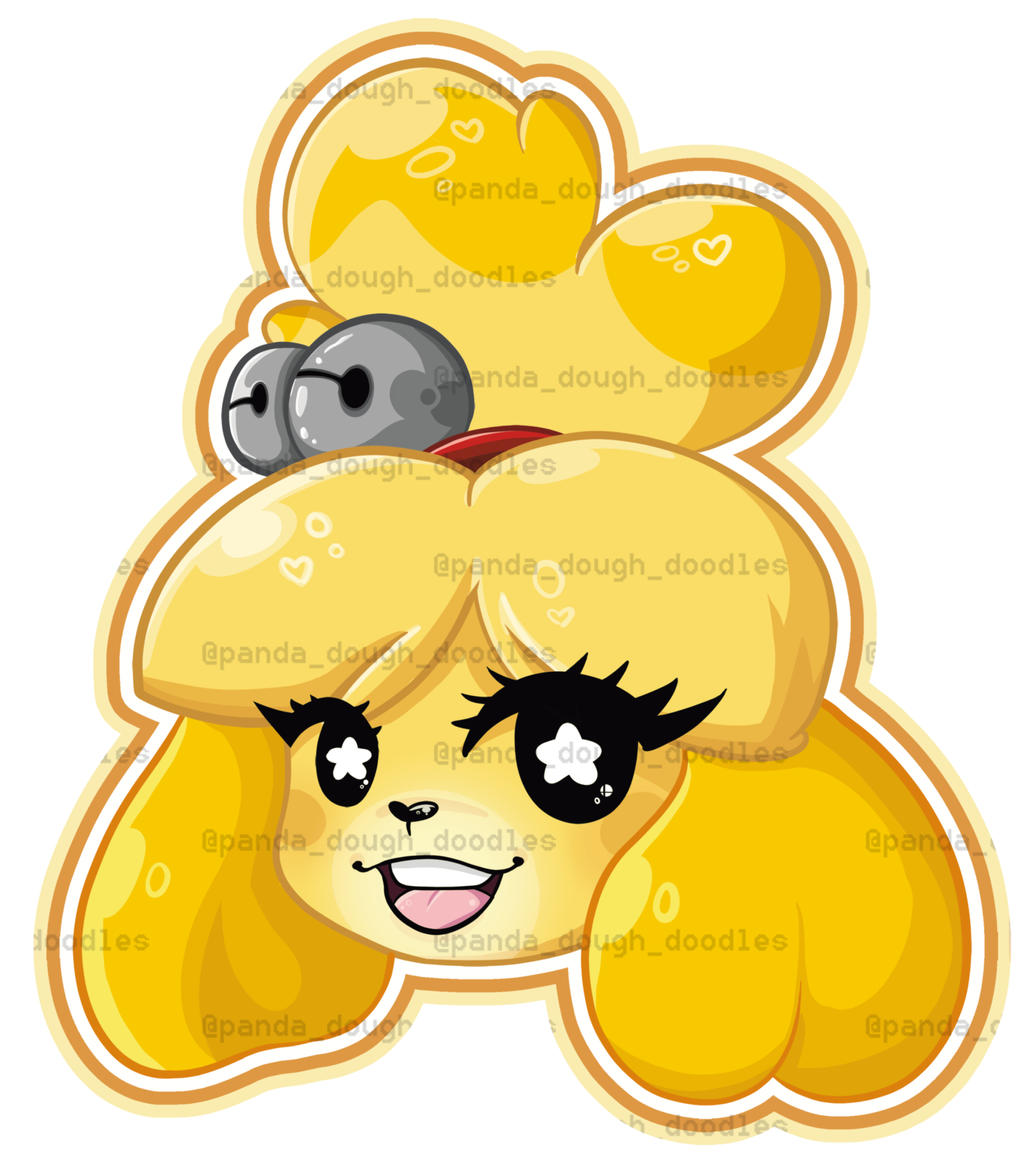 Isabelle Sticker Design by pandadough