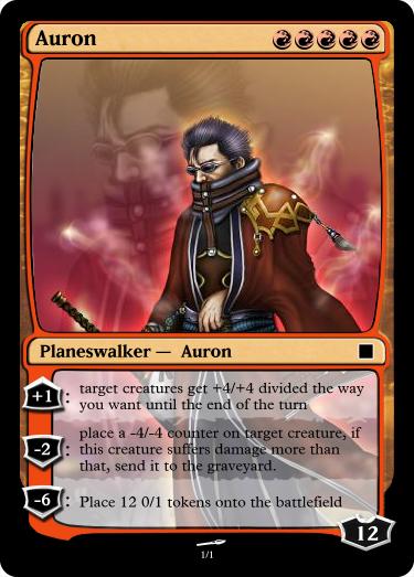 auron final fantasy mtg card