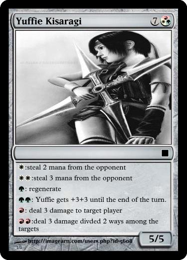 yuffie final fantasy mtg card