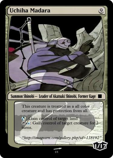 Uchiha Madara magic card 2