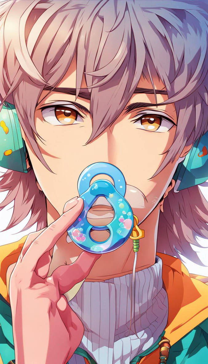 Pacifier Base Deviantart Man wearing a pacifier by theIsraelithatslays on DeviantArt