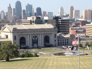 Union Station and Kansas City Skyline