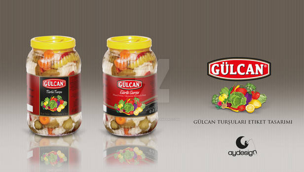 Gulcan Pickles Label Design