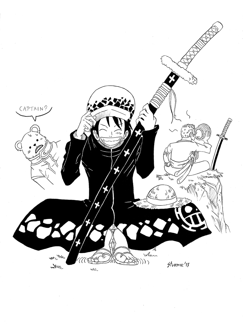 Monkey D. Luffy as Trafalgar Law