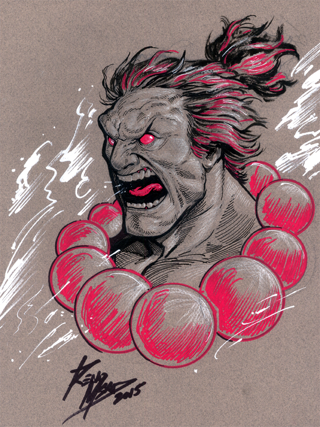 Akuma head sketch