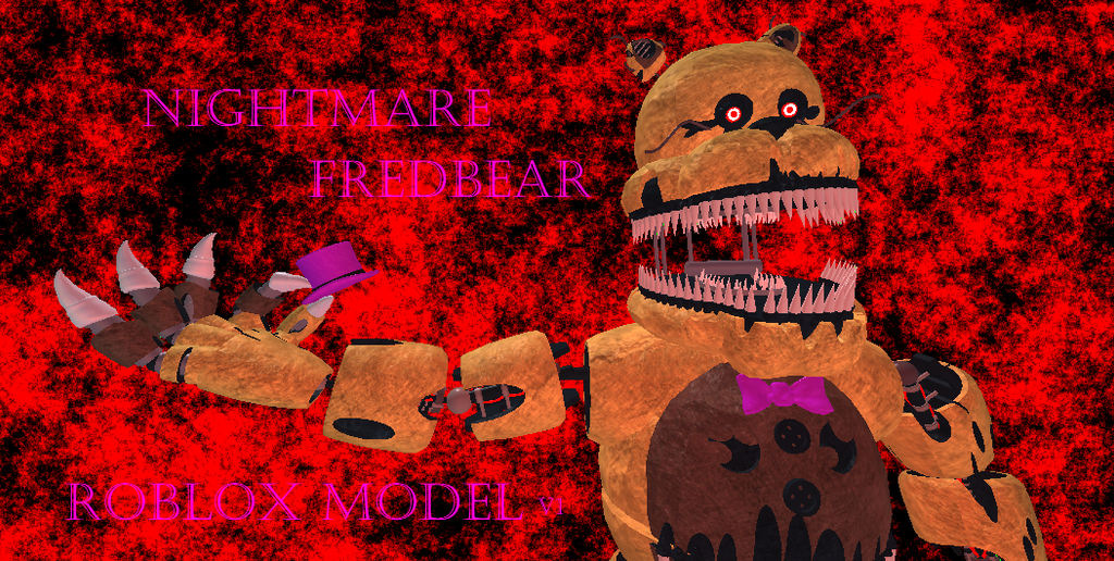 Nightmare Fredbear Roblox Model V1 By Luascripts On Deviantart - nightmare fredbear roblox model v1 by luascripts