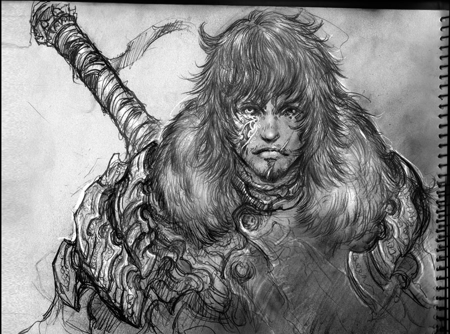 Warrior sketch 2