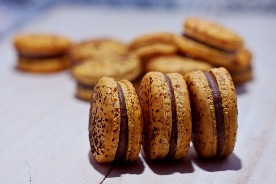 Passionfruit Milk Chocolate Macaron