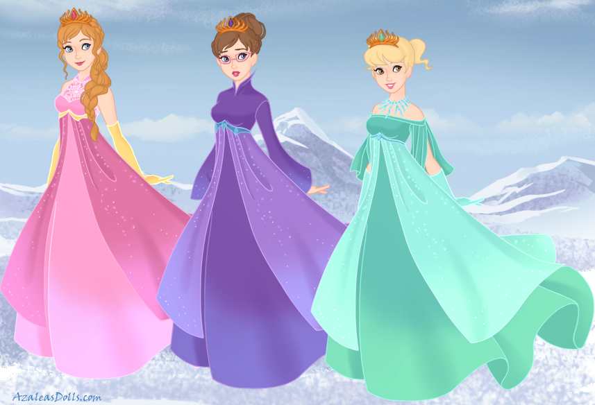 AzaleasDolls SnowQueenScene - Disney Princesses 4 by CheshireScalliArt on  DeviantArt