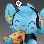 Shinx Oc Pizza Emote (ko-fi reward)