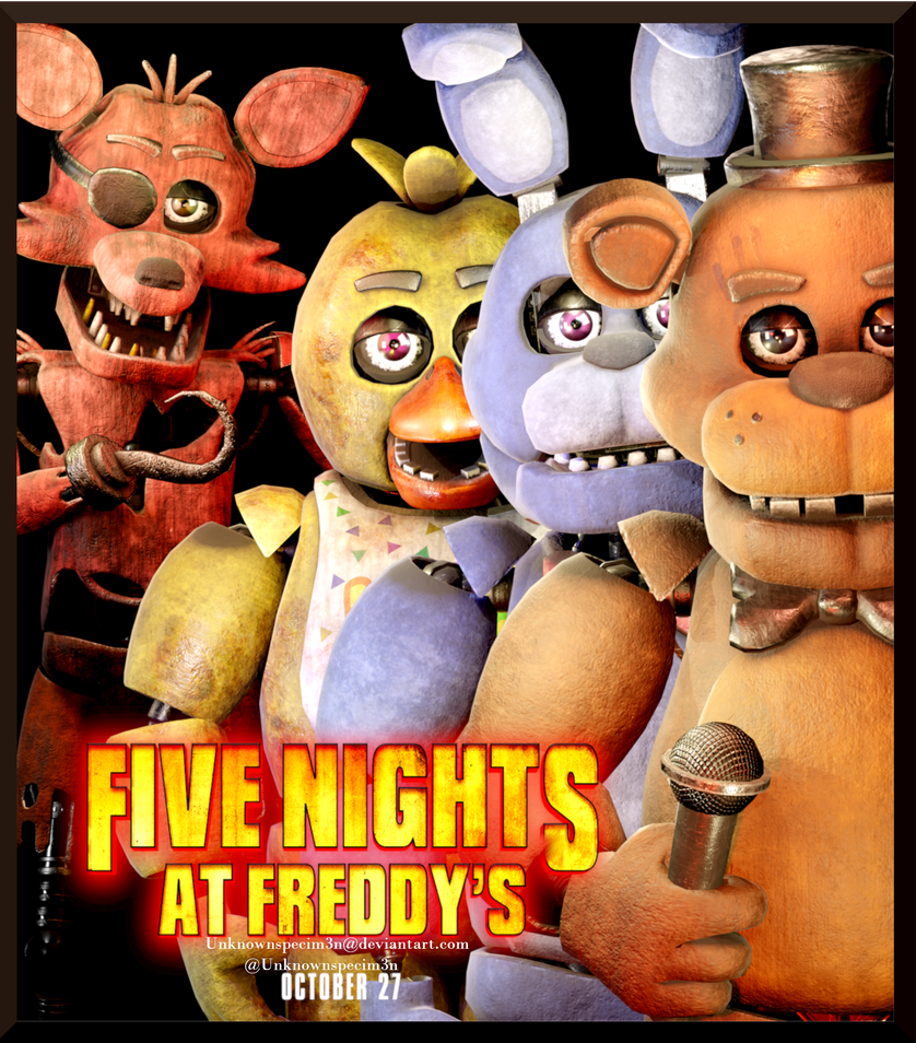Five Night's at Freddy's 1 Poster Movie Style by Unknownspecim3n on ...